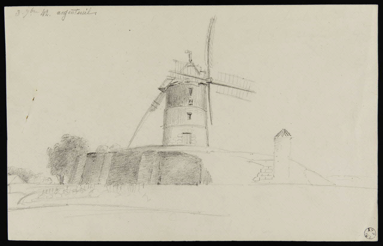 Michon H. dessin Moulin à Argenteuil 1842 1949.31.19 Photo