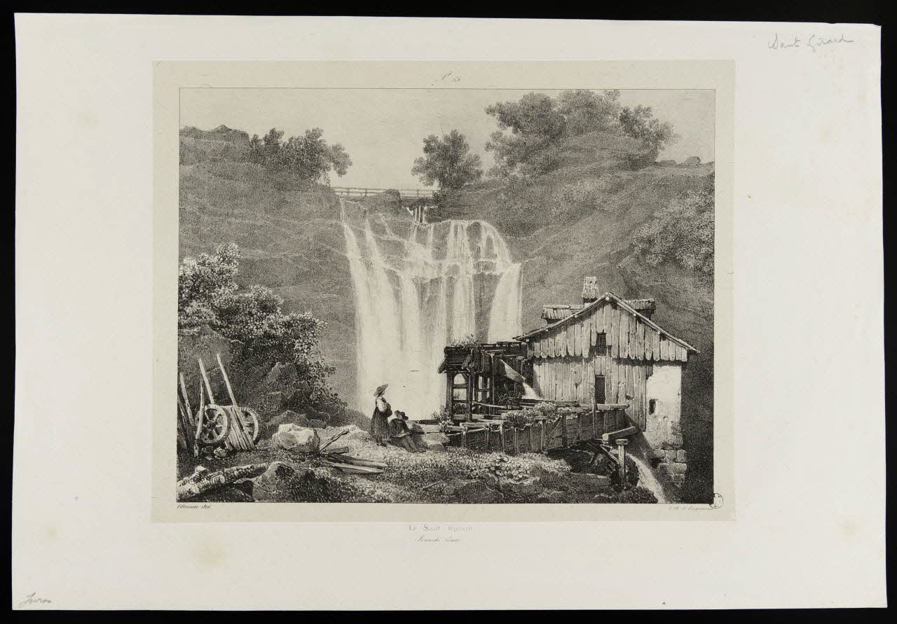 Villeneuve ; Godefroy Engelmann estampe Le Saut-Girard.  Franche-Comté 1821-1831 1949.31.196 Photo
