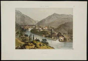 Félix Benoist ; Eugène Cicéri ; Adolphe Bayot estampe MOÛTIERS.  (Dépt de la Savoie.) Nantes 1890 1949.31.211 Photo