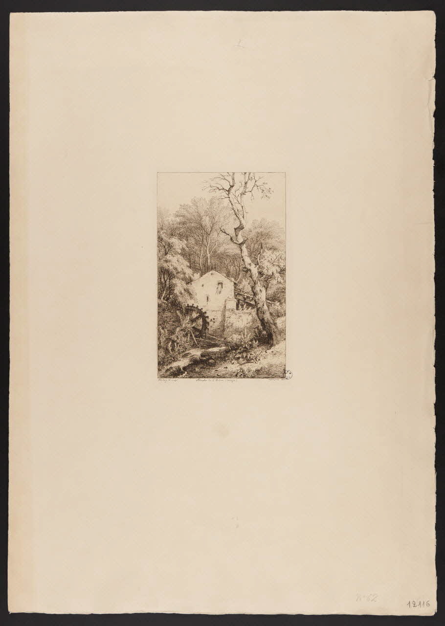 estampe Moulin de St Didier (Savoye) 1846 1949.31.212 Photo