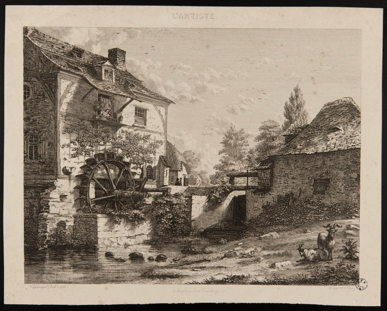 Demongeot C. ; Fleury François ; Antoine ; Léon ; L'Artiste estampe L'ARTISTE  à Ferrières-Près Maubeuge 1843-1853 1949.31.219 Photo