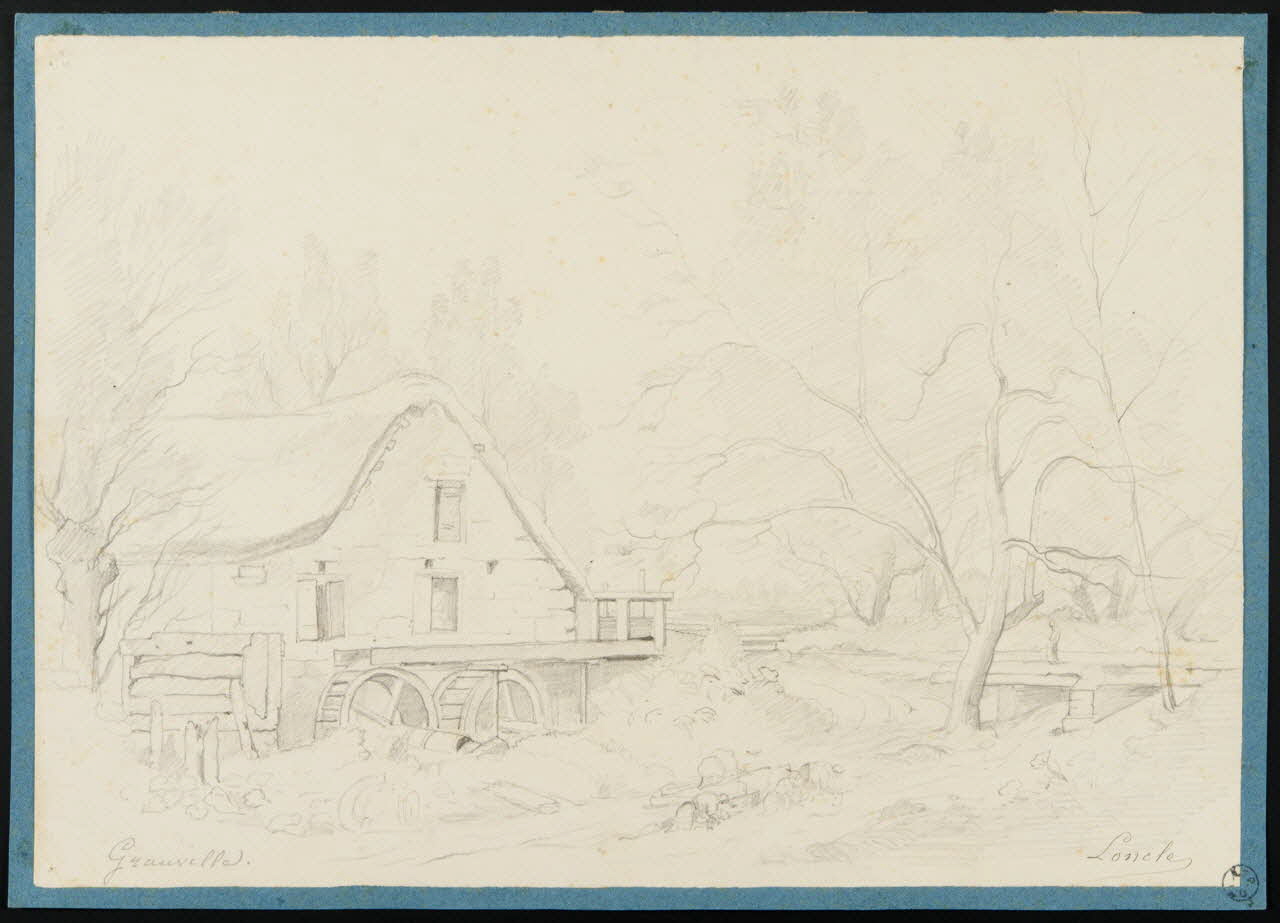 Loncle Emile dessin Moulin à Granville (Manche) 1871 1949.31.26 Photo