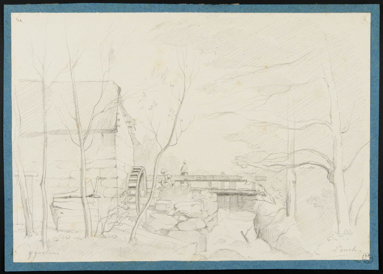 Loncle Emile dessin Moulin à Yquelon (Manche) 1871 1949.31.27 Photo
