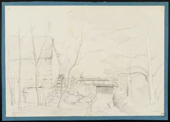 Loncle Emile dessin Moulin à Yquelon (Manche) 1871 1949.31.27  Photo