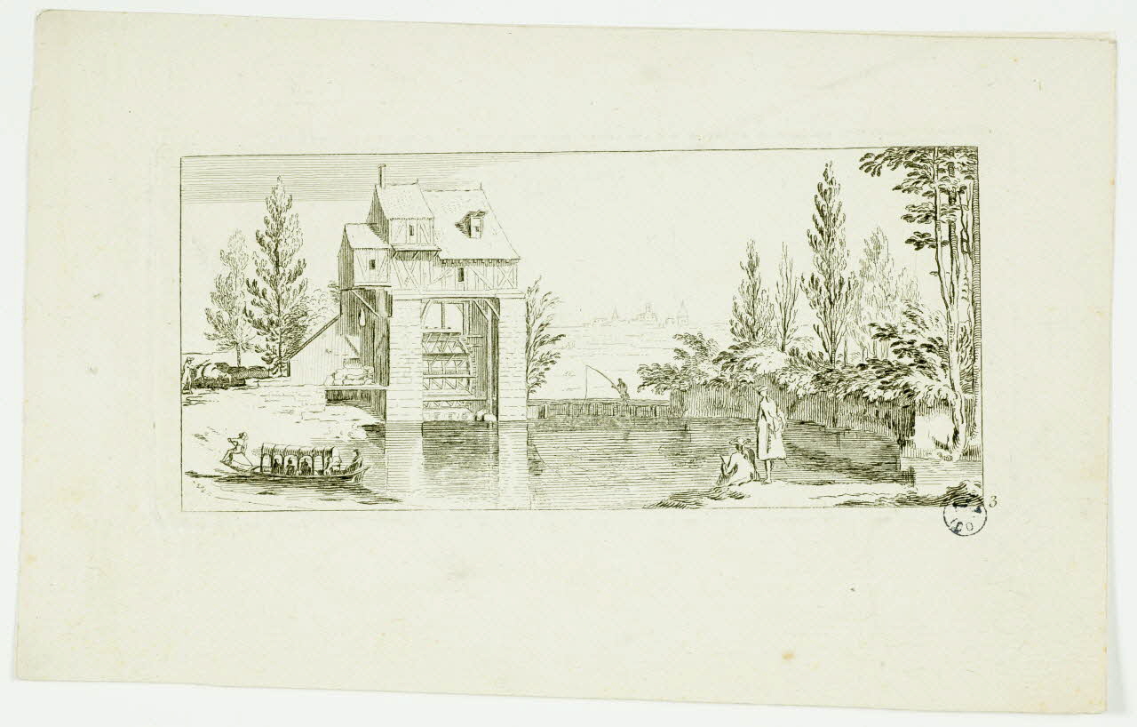 imagerie ancienne Moulin à eau 1949.31.274 Photo