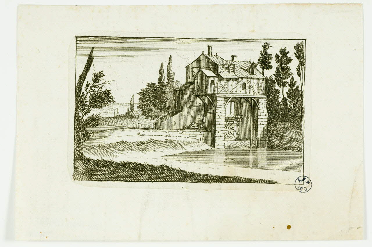 imagerie ancienne Moulin à eau 1949.31.275 Photo