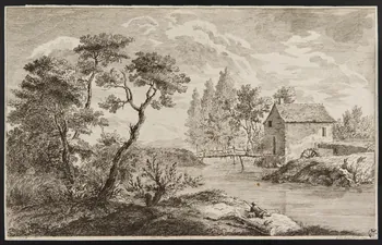 estampe Moulin à eau dans un paysage 1949.31.281  Photo