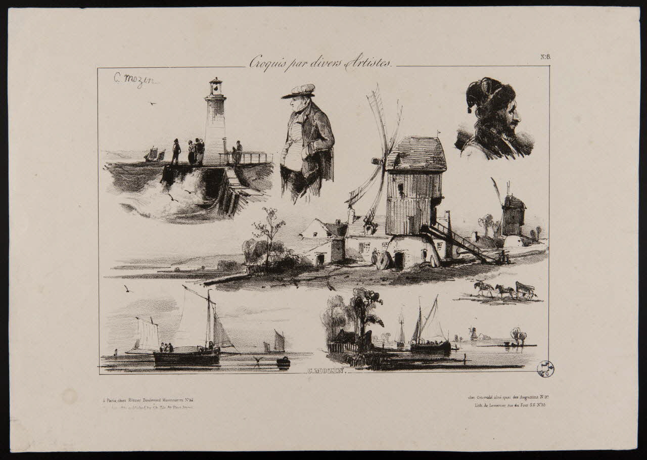 Mozin Charles Louis ; Osterwald ; R estampe Croquis par divers Artistes. Paris 1862 1949.31.314 Photo