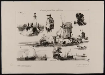 Mozin Charles Louis ; Osterwald ; R estampe Croquis par divers Artistes. Paris 1862 1949.31.314 Photo