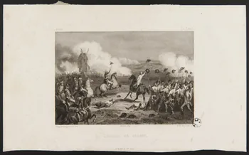 Ruhierre François Théodore ; Hippolyte Bellangé estampe COMBAT DE VALMY. 1884 1949.31.325  Photo