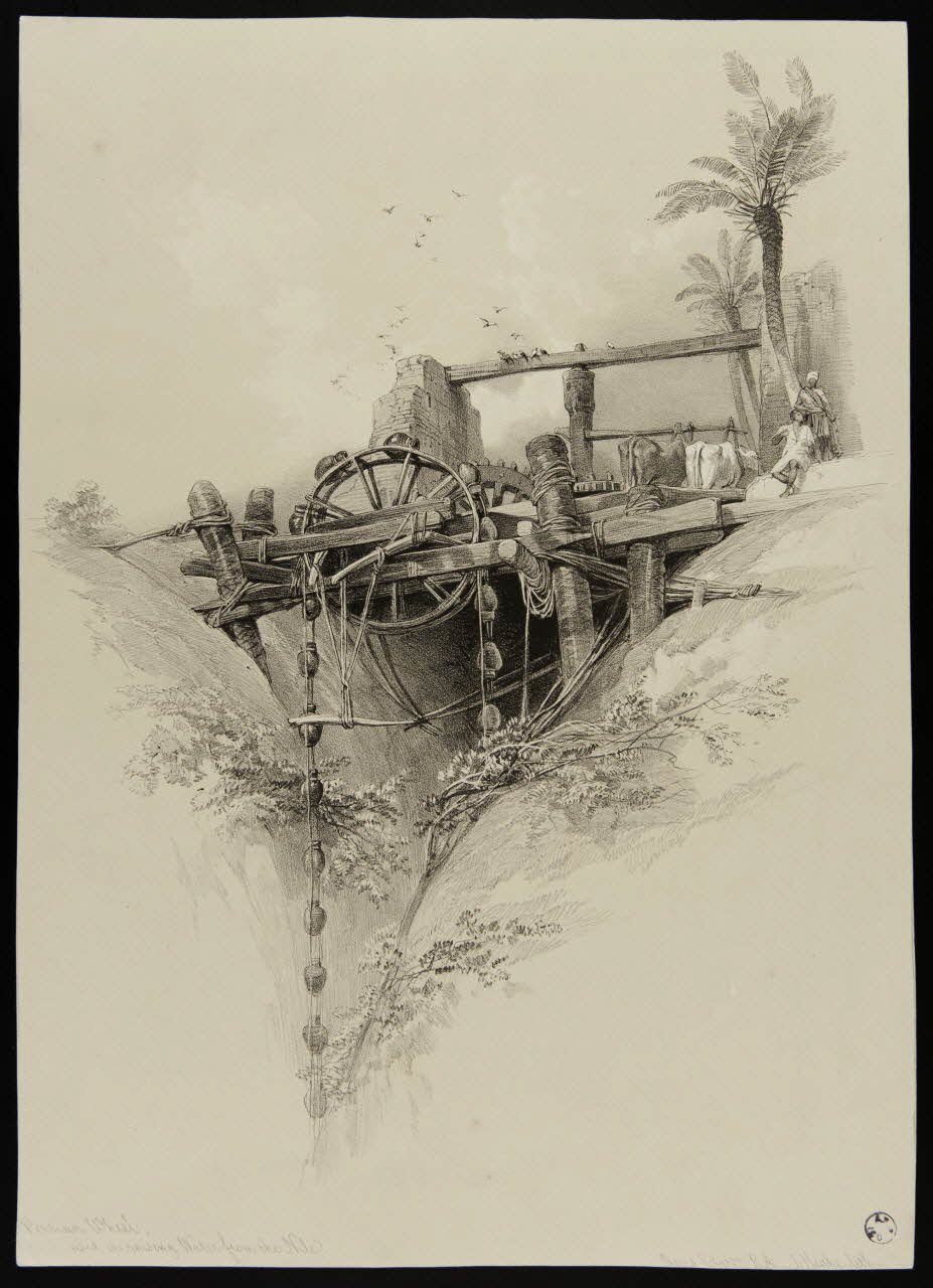 estampe Roue persane 1842 1949.31.330 Photo Mucem