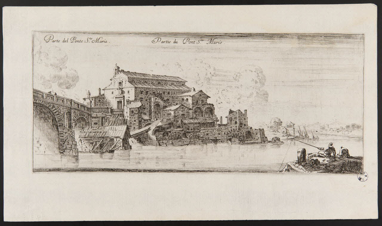 Israël Silvestre estampe Partie du Pont Ste. Marie. 1691 1949.31.337 Photo