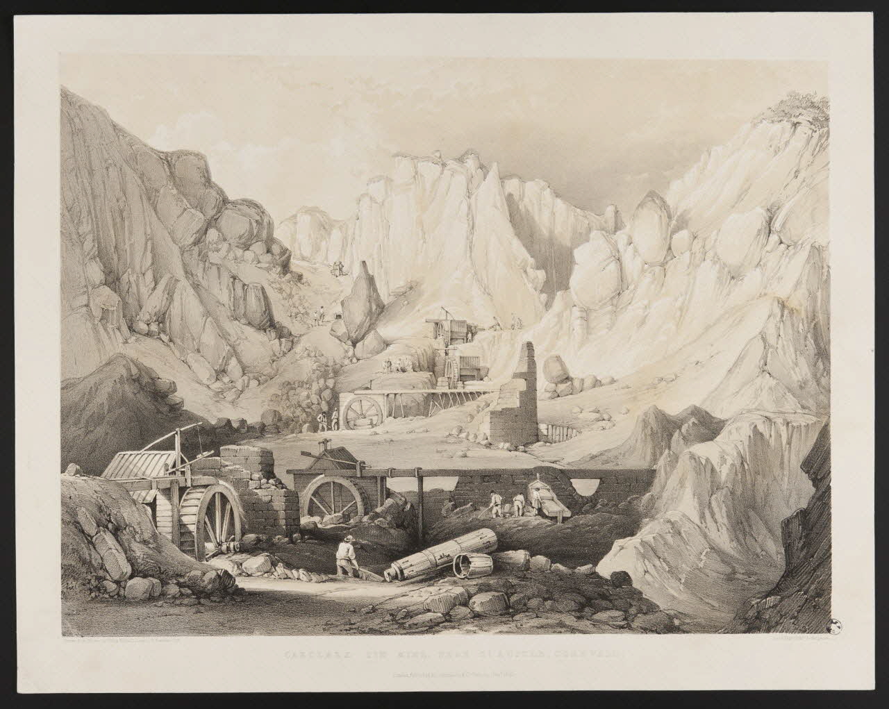 estampe CARCLAZE TIN MINE. NEAR ST AUSTLE, CORNWALL. 1949.31.348 Photo