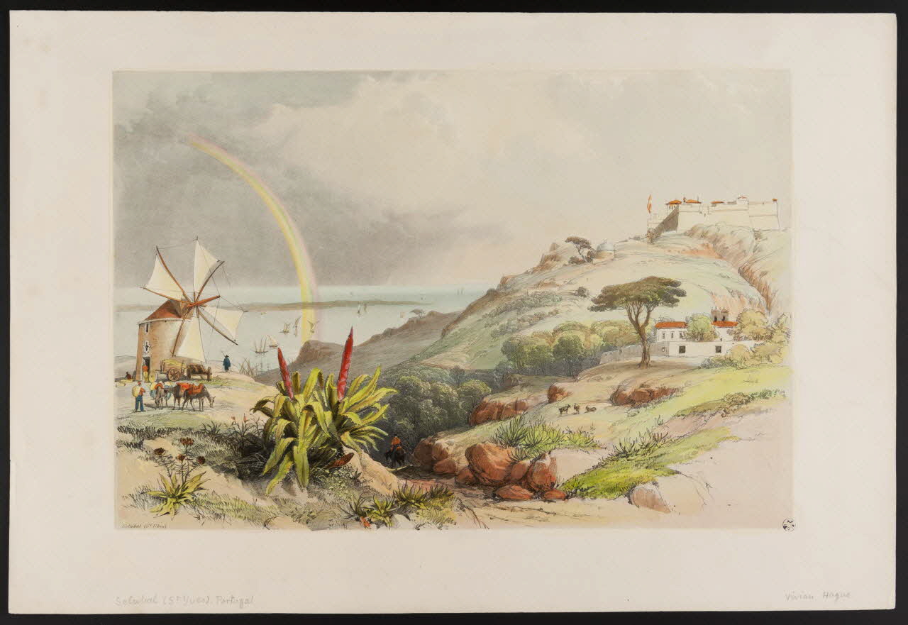 estampe Paysage de bord de mer avec un arc-en-ciel 1949.31.349 Photo