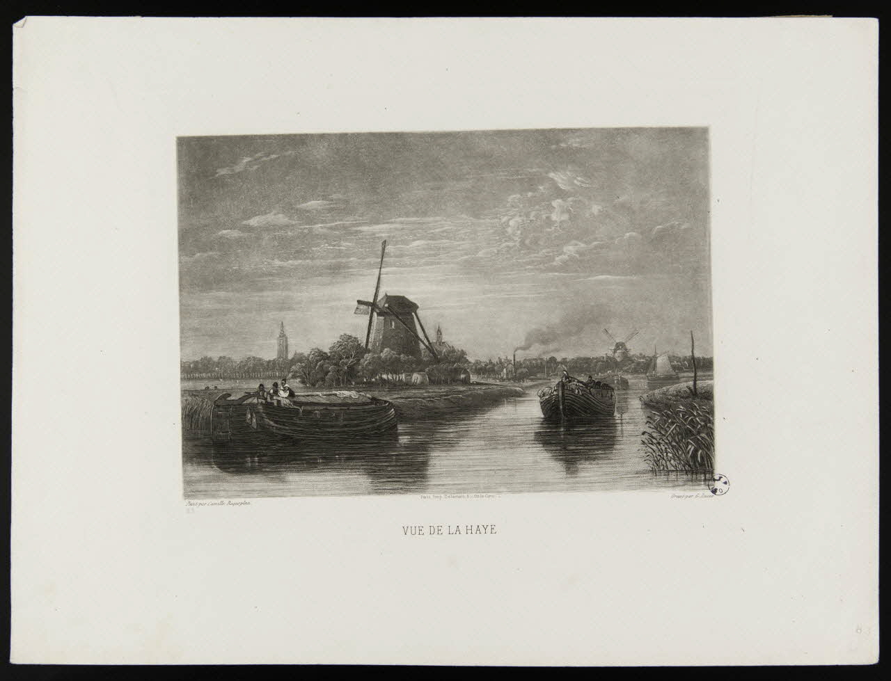 estampe VUE DE LA HAYE. 1949.31.365 Photo