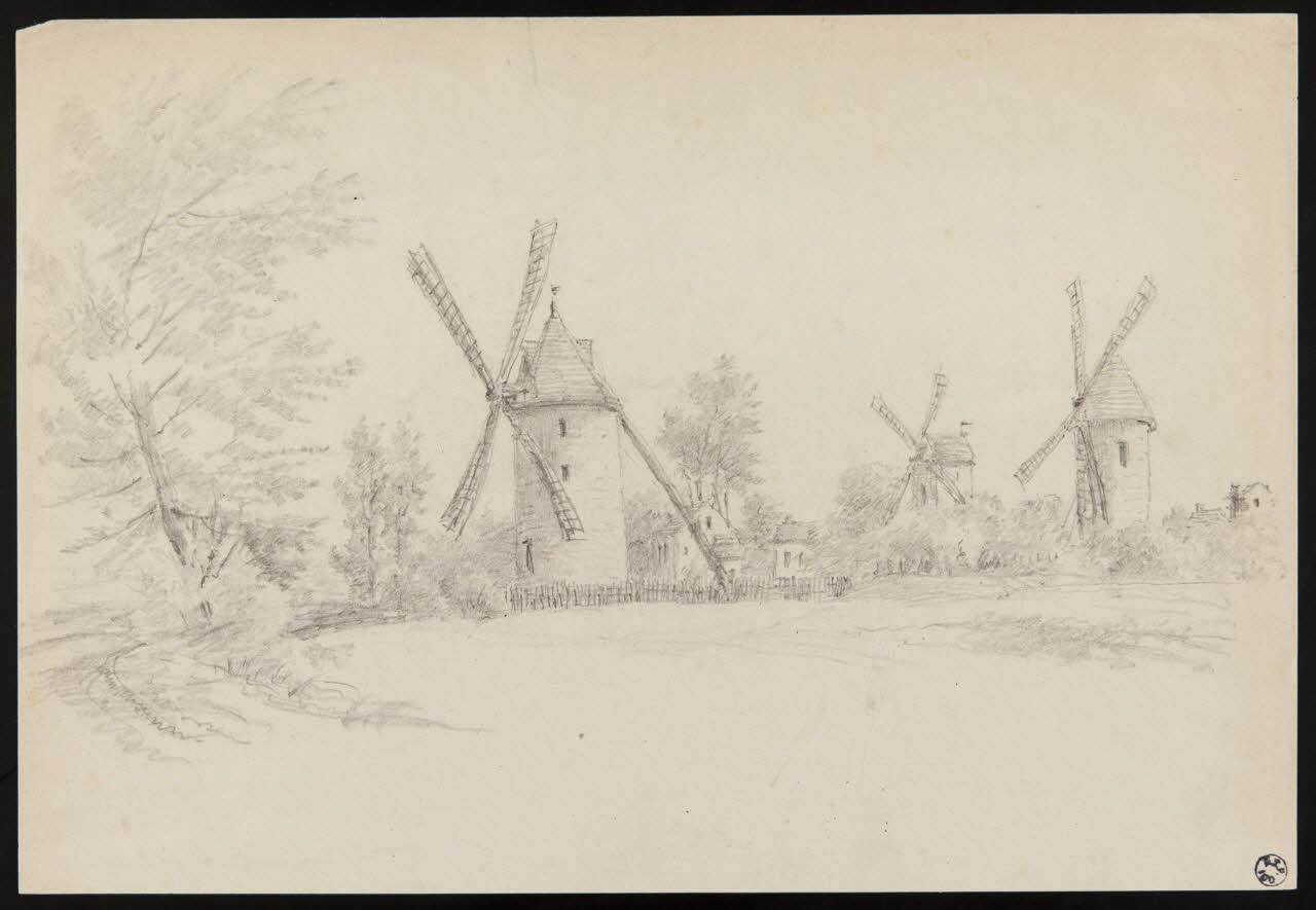 dessin Moulins à vent 1949.31.37 Photo