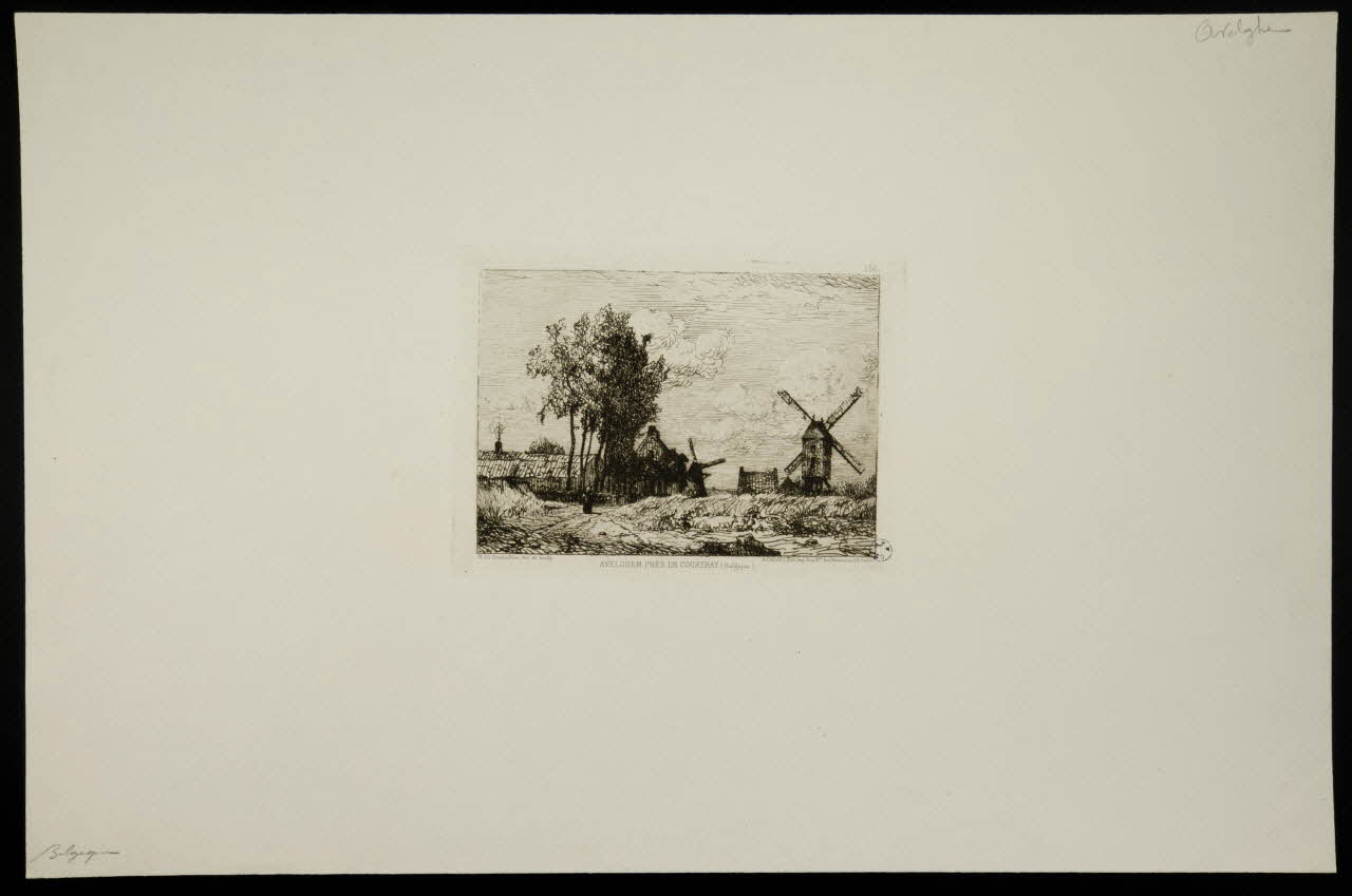 estampe AVELGHEM PRES DE COURTRAY. 1949.31.375 Photo