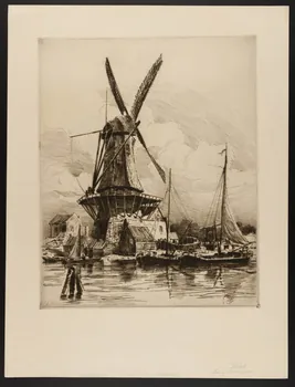 estampe Le Moulin de Haarlem 1949.31.385 Photo