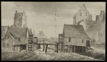 Vlieger Simon Jacobsz de dessin Moulins à eau en Hollande 1620-1653 1949.31.389 Photo