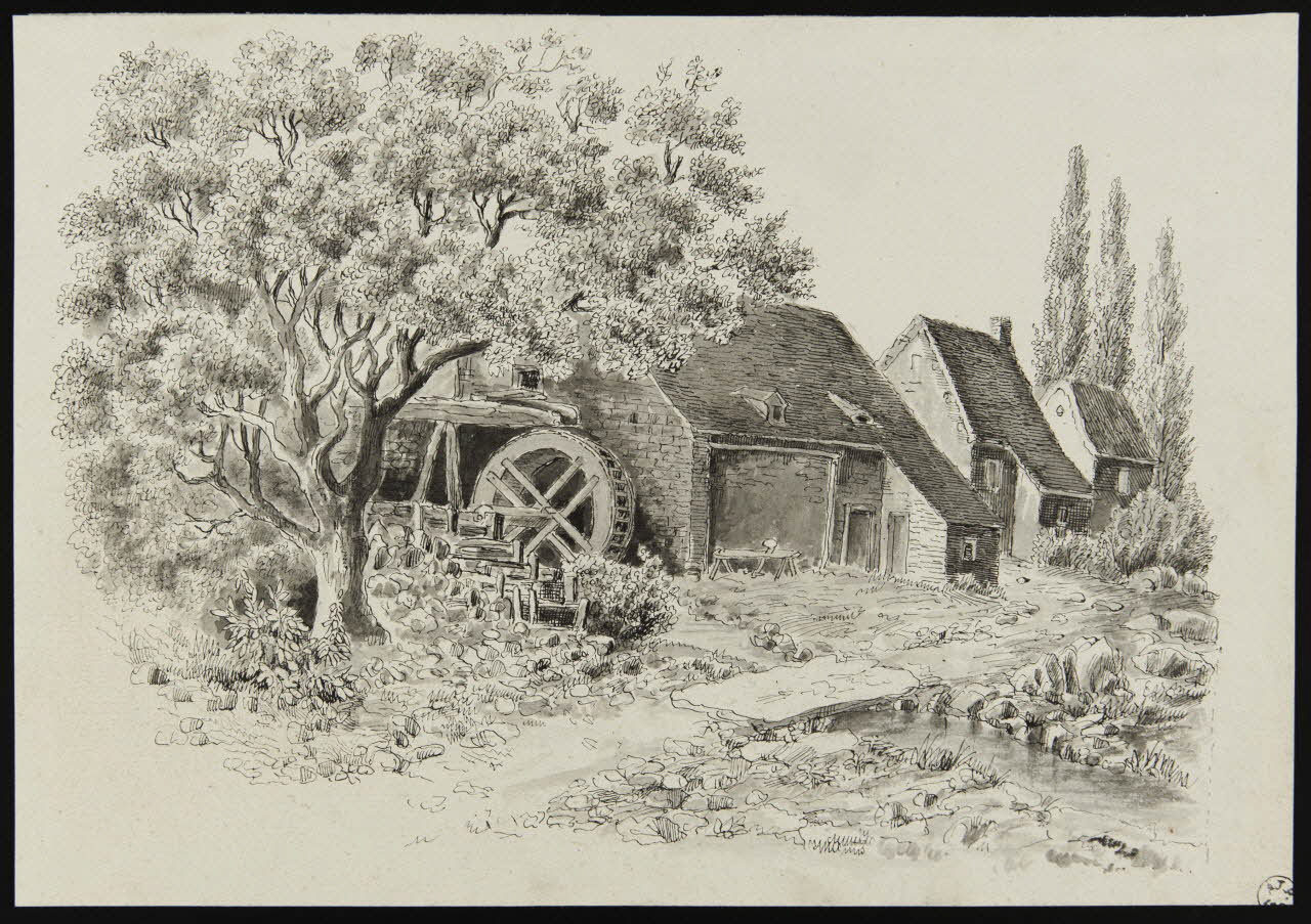 dessin Moulin à Brandon (Saône-et-Loire) 1949.31.4  Photo