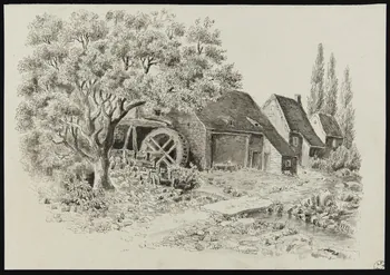 dessin Moulin à Brandon (Saône-et-Loire) 1949.31.4 Photo