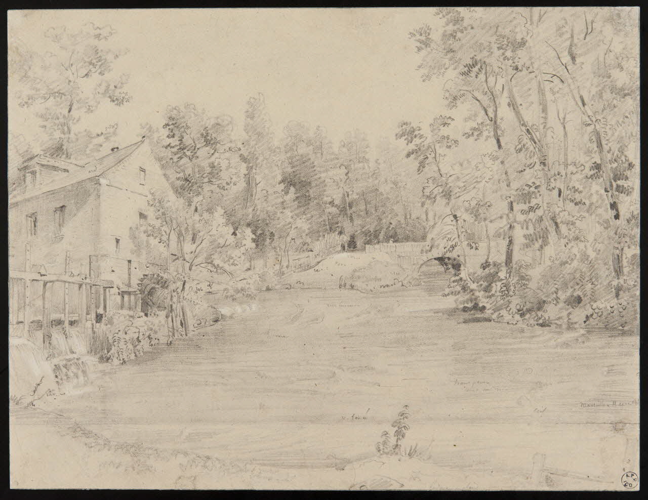 dessin Paysage au moulin 1949.31.46 Photo