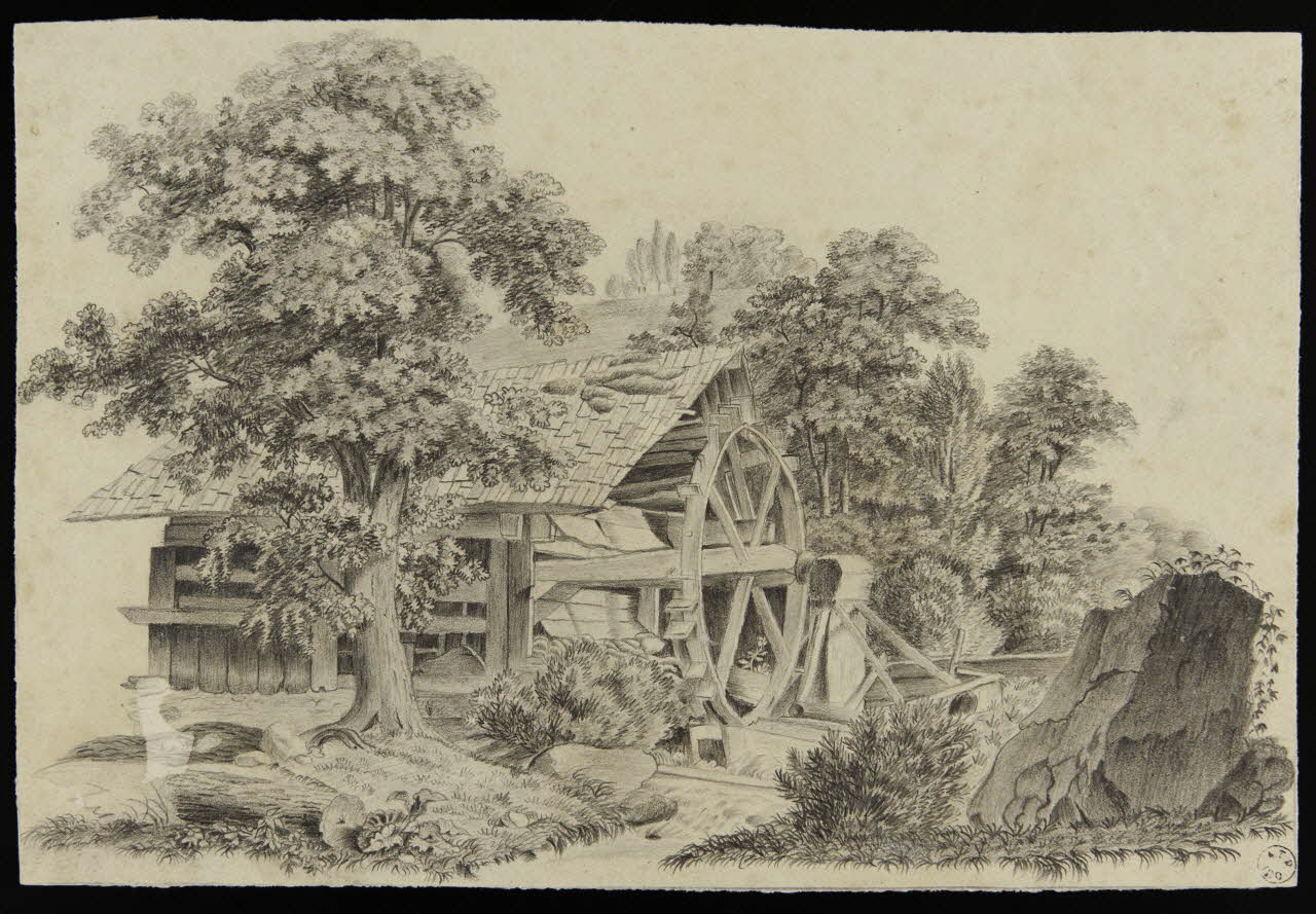 Mouilleron Adolphe dessin Moulin à eau 1949 1949.31.51 Photo