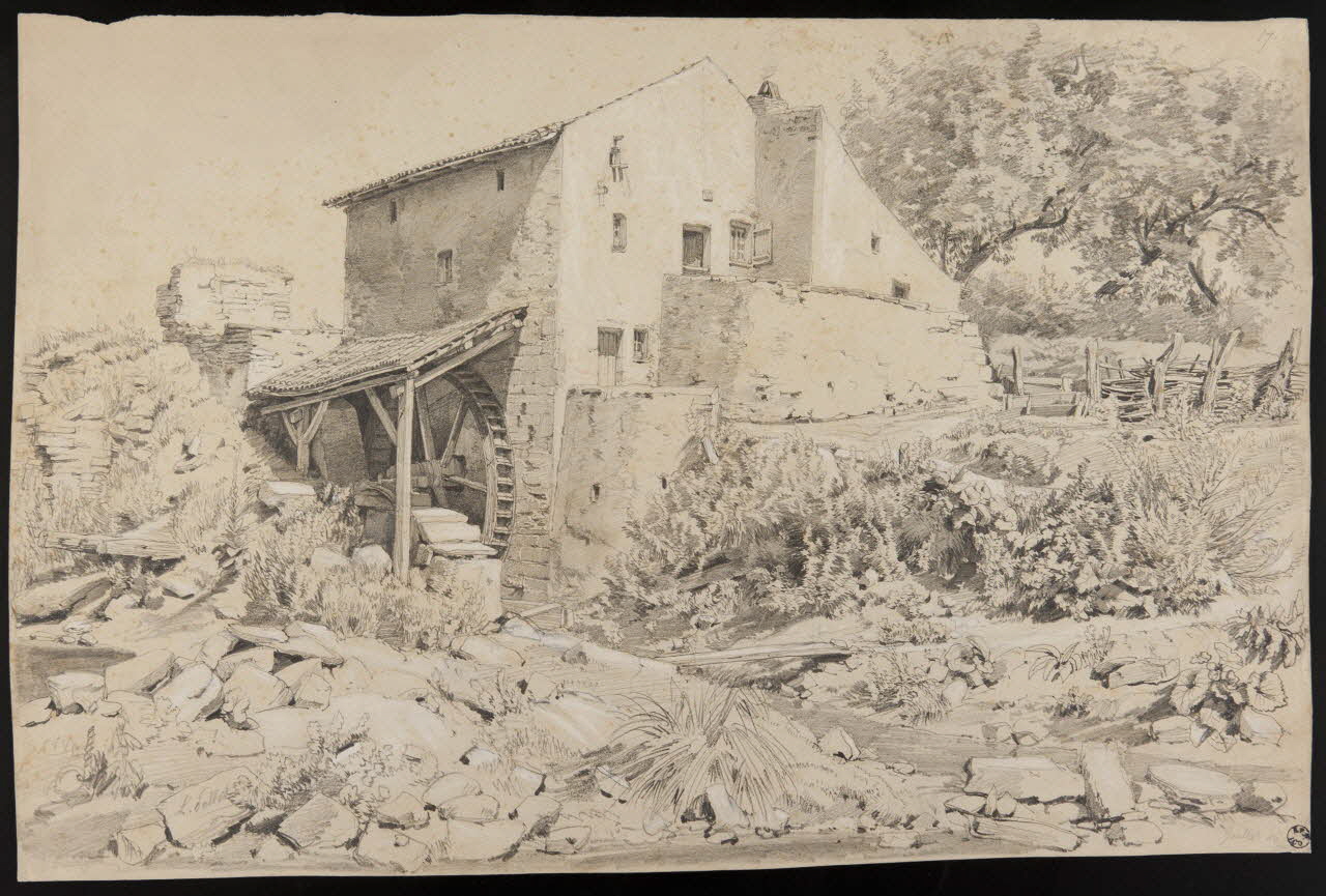 Dollot L. dessin Moulin à eau 1846 1949.31.57 Photo