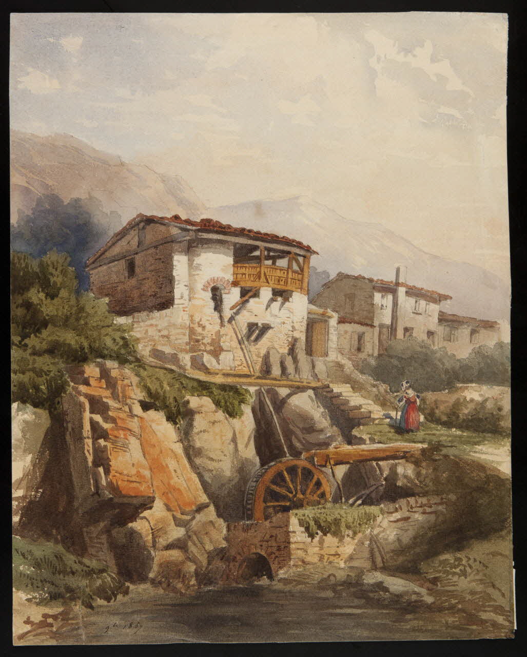 Sutter David dessin Moulin à eau 1857 1949.31.60 Photo