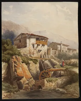 Sutter David dessin Moulin à eau 1857 1949.31.60 Photo