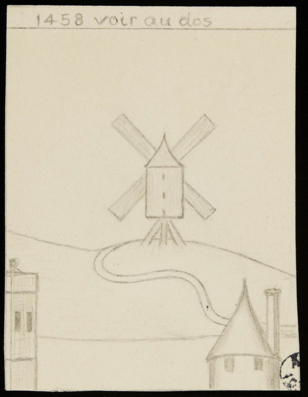 Franck J. Ch. dessin Copie d'une enluminure médiévale 1949 1949.31.65 Photo