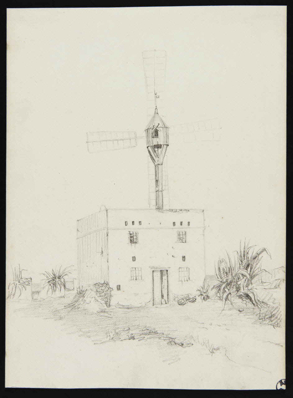 Pinel Gustave Nicolas dessin Moulin à vent 1949 1949.31.75 Photo