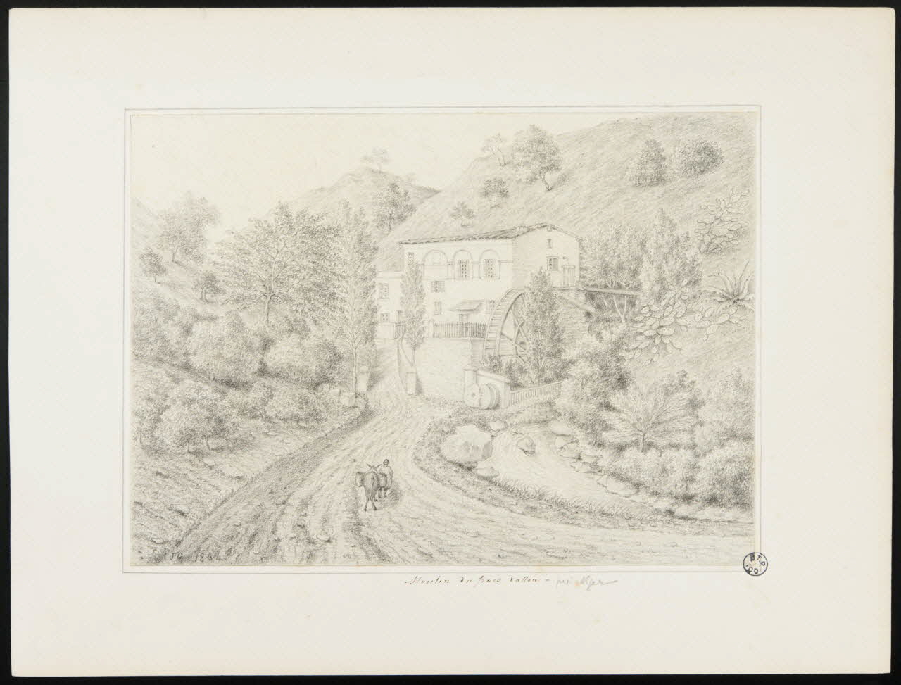 dessin Moulin du frais Vallon - près Alger 1949.31.76 Photo