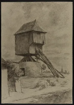 Regnault dessin Moulin à Cheppe (Anjou) 1877 1949.31.9  Photo