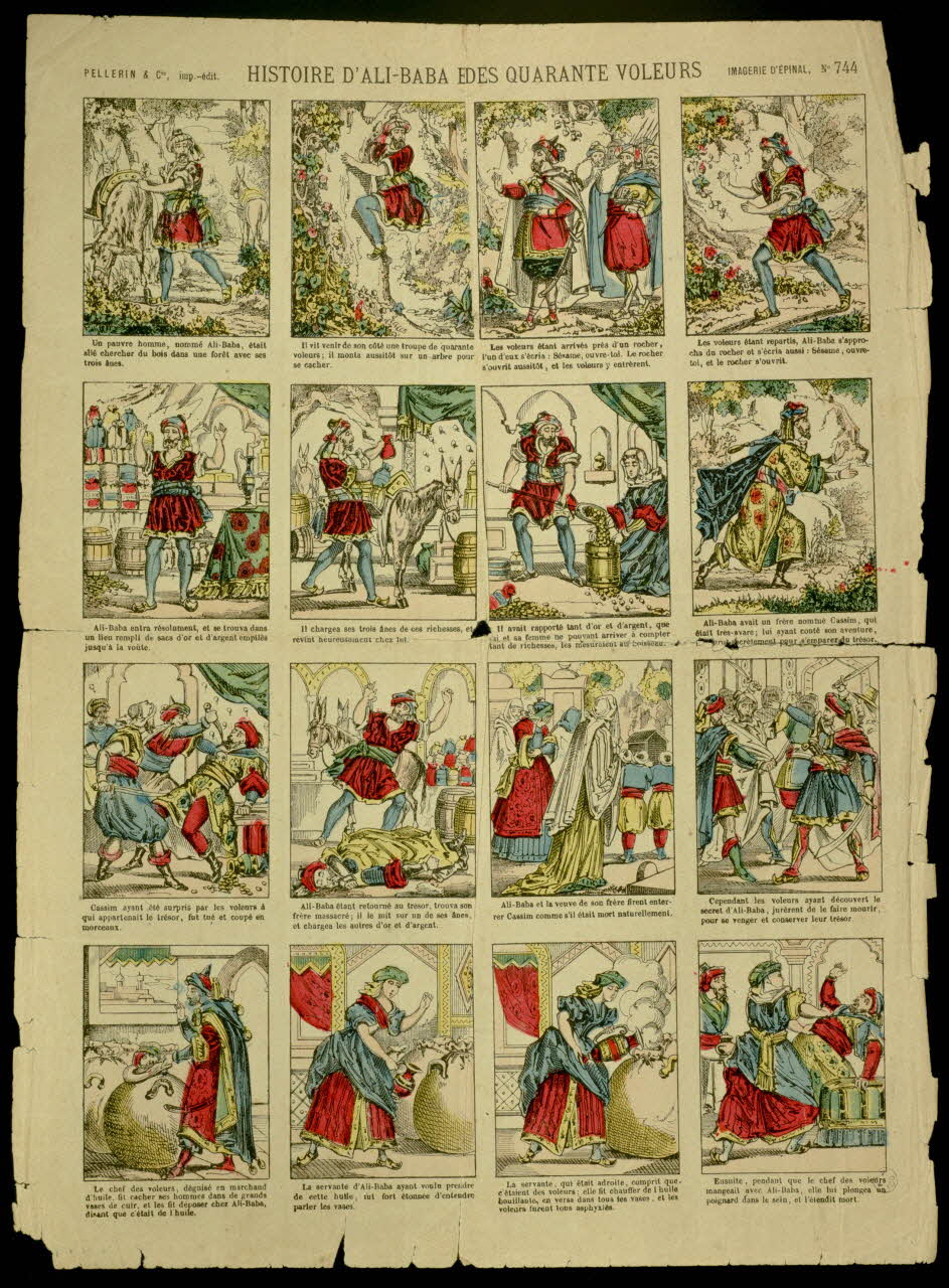 Pellerin à compartiments : 4x4 HISTOIRE D'ALI-BABA ET DES QUARANTE VOLEURS 1890 1950.21.101 Photo