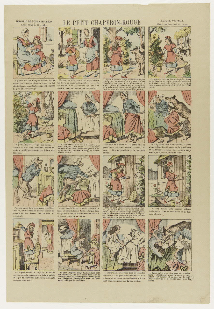 Louis Vagné à compartiments : 4x4 Le Petit Chaperon rouge Lorraine, France 1903-1914 1950.21.118 Photo