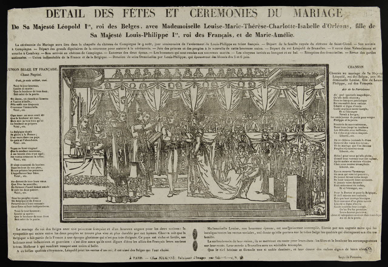Poussin ; Julienne estampe DETAILS DES FETES ET CEREMONIES DU MARIAGE Ile-de-France, France 1837 1950.21.12 Photo