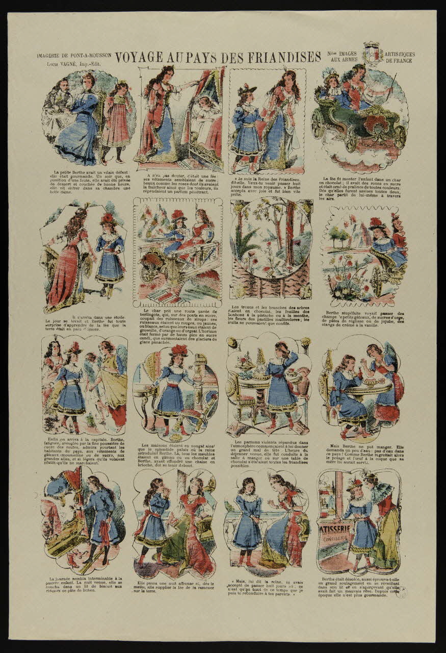 Louis Vagné à compartiments : 4x4 VOYAGE AU PAYS DES FRIANDISES Lorraine, France 1903-1914 1950.21.123 Photo