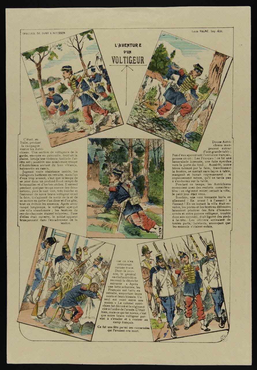 Louis Vagné à compartiments : 5 L'AVENTURE  D'UN  VOLTIGEUR Lorraine, France 1903-1914 1950.21.126 Photo