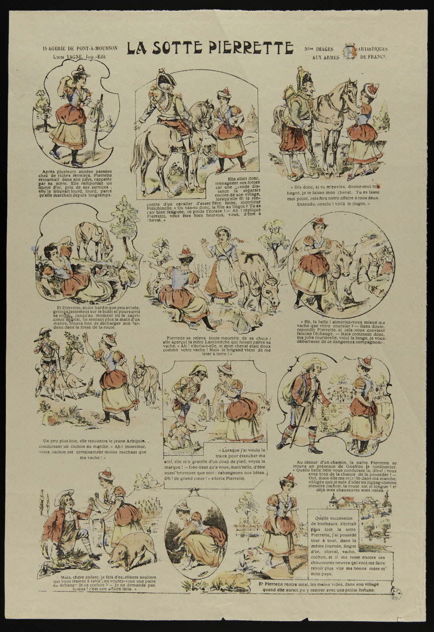 Louis Vagné à compartiments : 3x4 LA SOTTE PIERRETTE Lorraine, France 1903-1914 1950.21.127 Photo