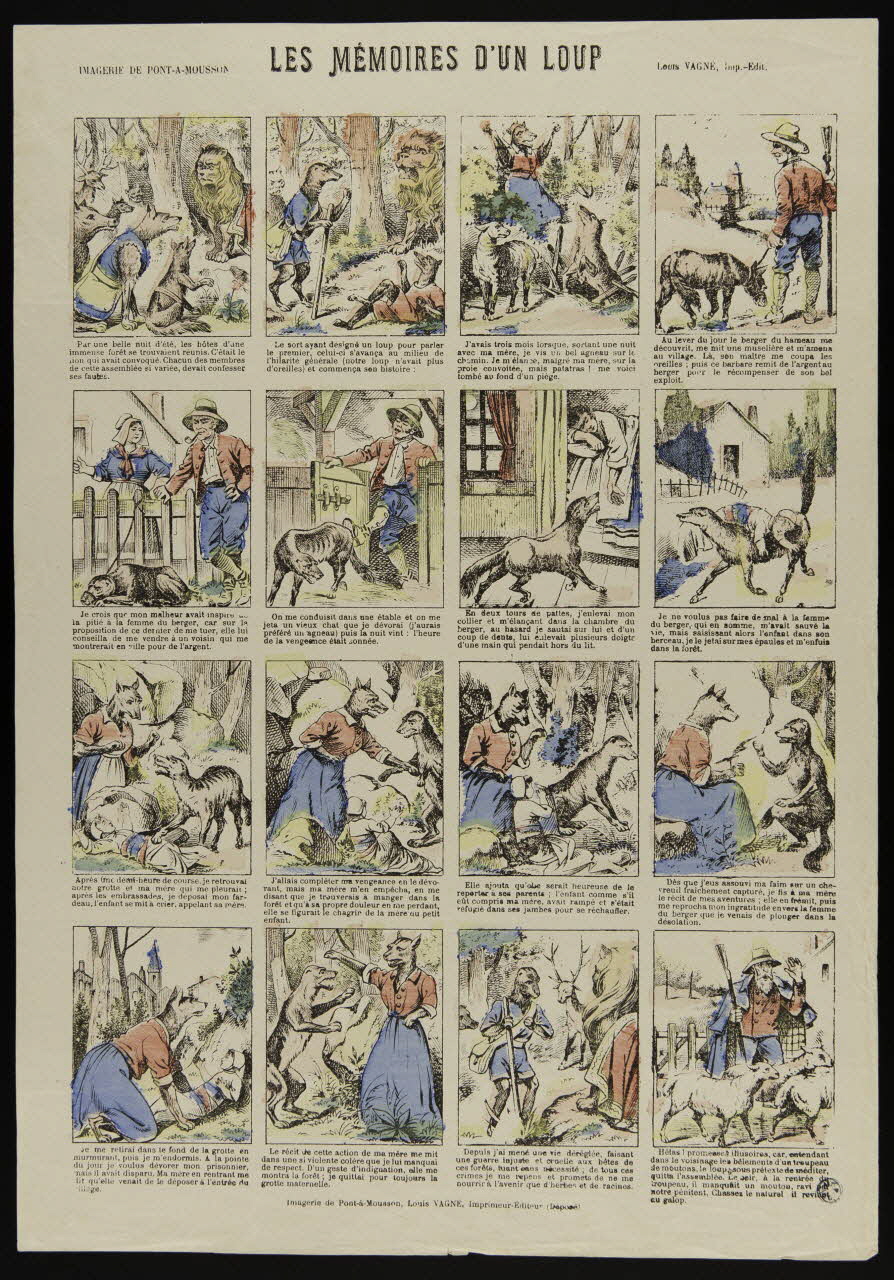 Louis Vagné à compartiments : 4x4 LES MEMOIRES D'UN LOUP Lorraine, France 1903-1914 1950.21.132 Photo
