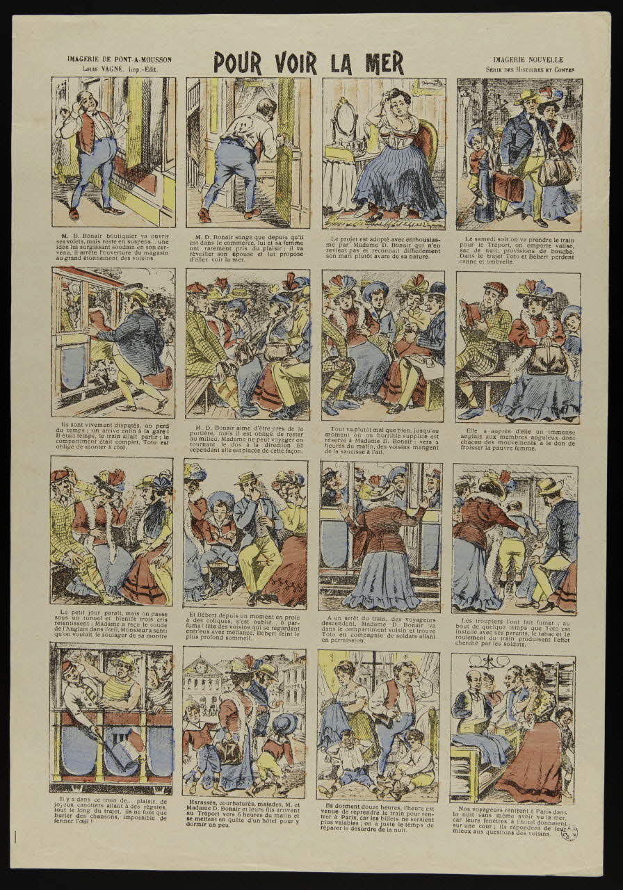 Louis Vagné à compartiments : 4x4 POUR VOIR LA MER Lorraine, France 1903-1914 1950.21.133 Photo