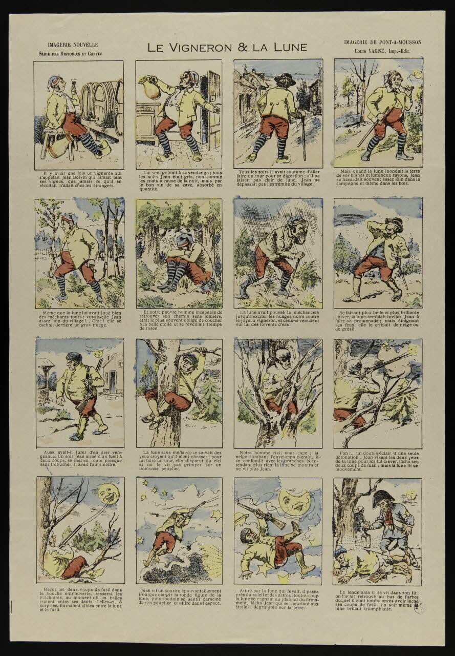 Louis Vagné à compartiments : 4x4 LE VIGNERON & LA LUNE Lorraine, France 1903-1914 1950.21.141 Photo