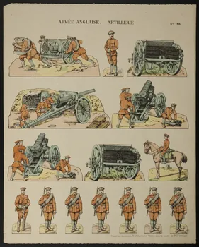 René Ackermann à compartiments (3) ARMEE ANGLAISE. ARTILLERIE Alsace, France 1908 1950.21.167 Photo