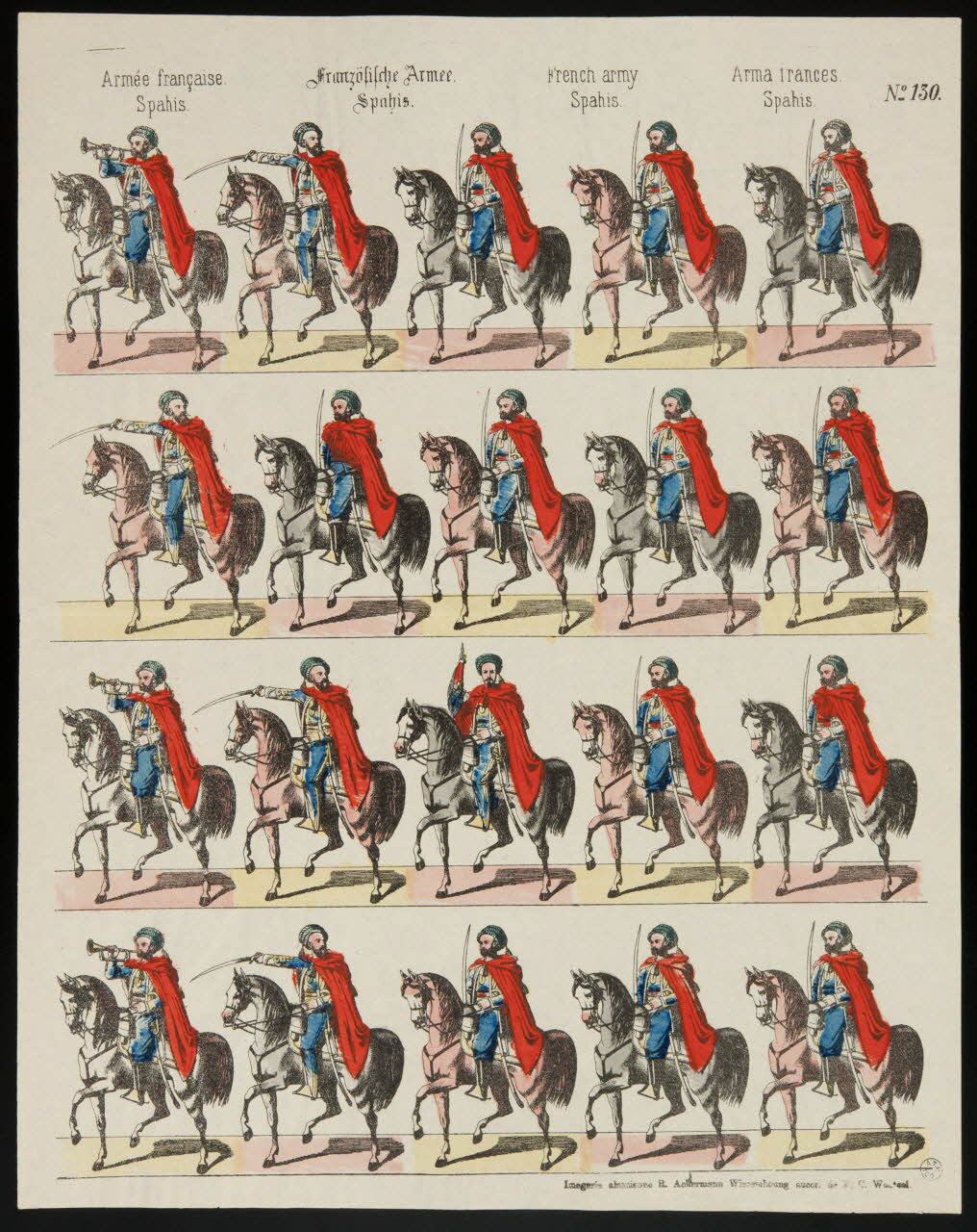 René Ackermann à registres (4) Armée française.  Spahis. Alsace, France 1908 1950.21.170 Photo