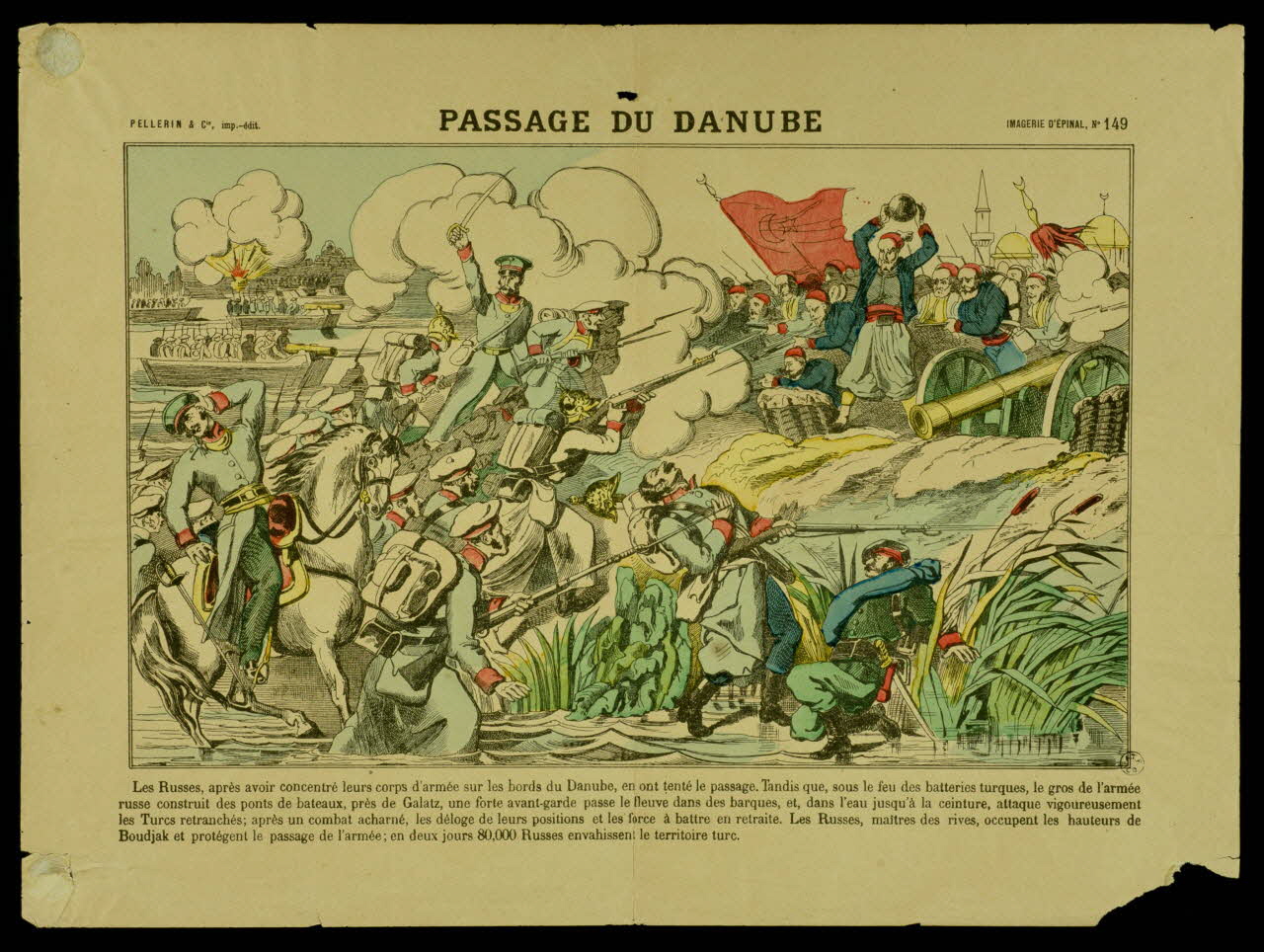 Pellerin estampe PASSAGE DU DANUBE Lorraine, France 1890 1950.21.185 Photo