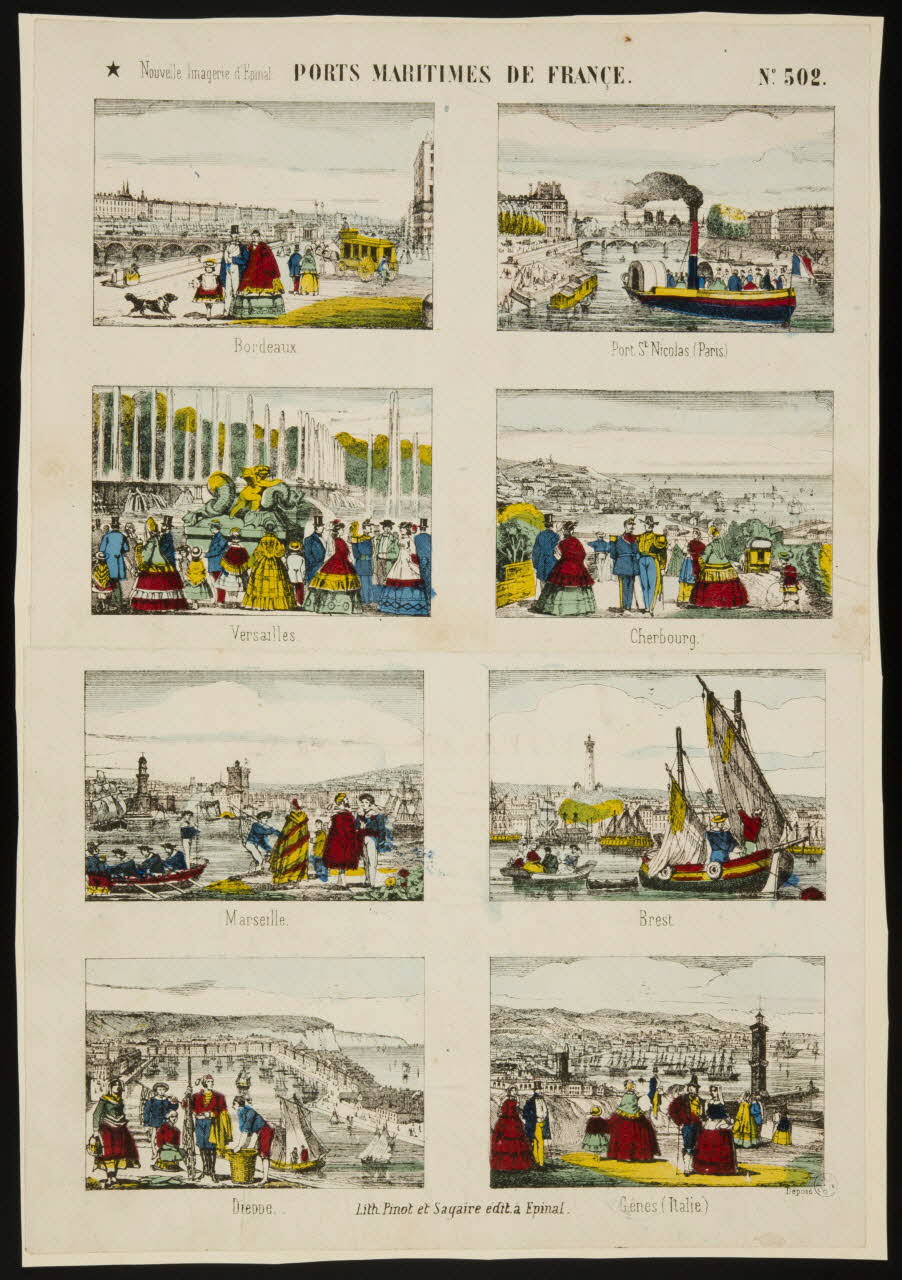 Pinot et Sagaire estampe PORTS MARITIMES DE FRANCE. Lorraine, France 1860-1872 1950.21.19 Photo