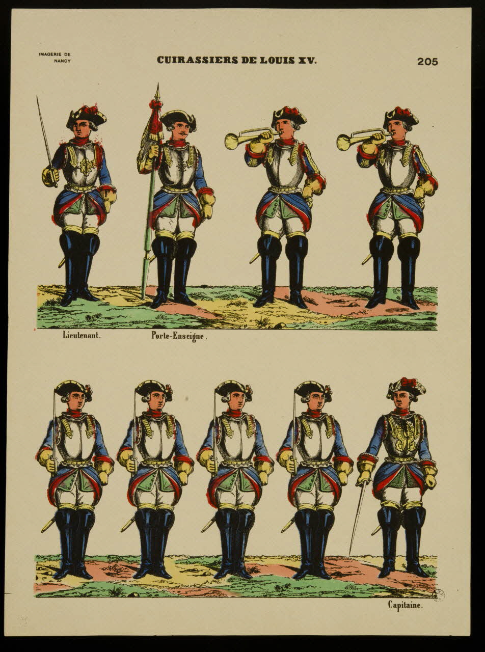 à registres (2) CUIRASSIERS DE LOUIS XV. 1950.21.203 Photo