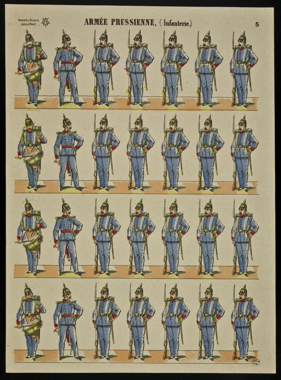 à registres (4) ARMEE PRUSSIENNE, (Infanterie.) 1950.21.212 Photo