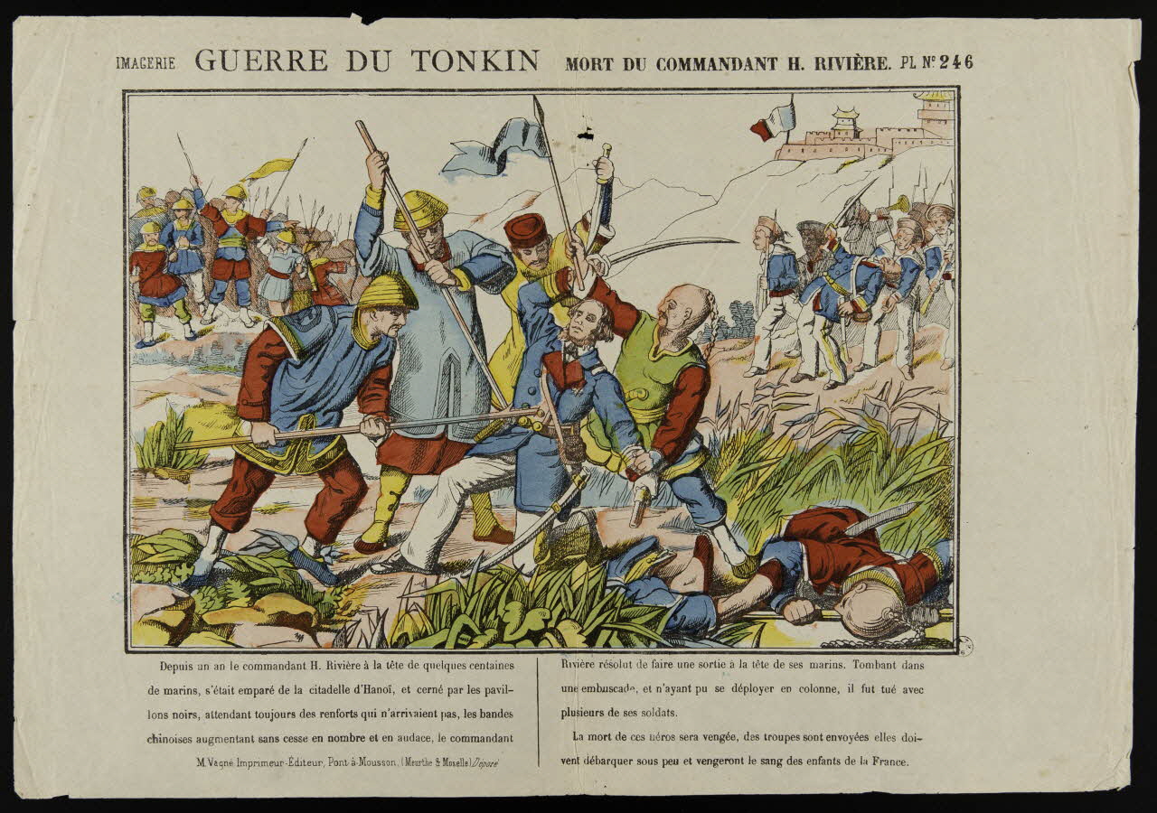 Marcel Vagné estampe GUERRE DU TONKIN Lorraine, France 1883-1901 1950.21.229 Photo